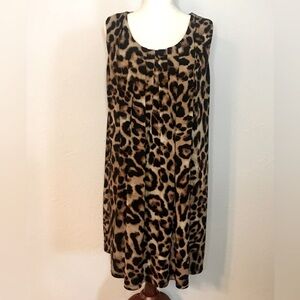 Ronni Nicole Animal Print Midi Dress